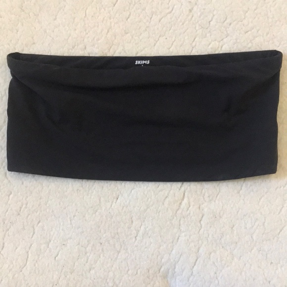 Skims | Bandeau Bra in Onyx (Black) Size Medium